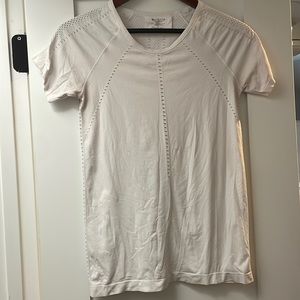 Athleta white breathable shirt